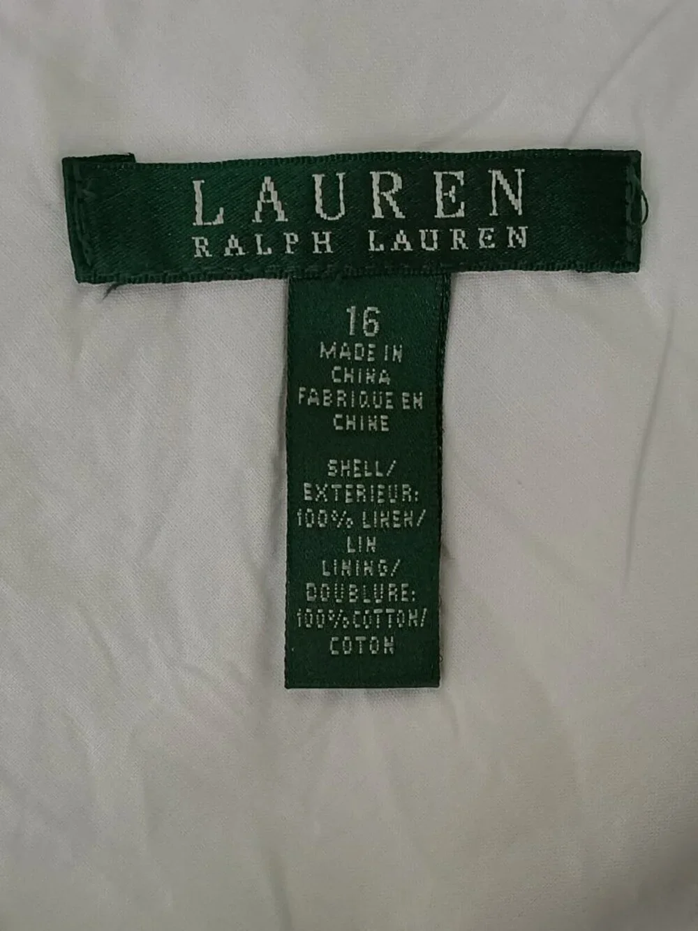 NWT Lauren Ralph Lauren Linen Godet Fit & Flare Skirt MSRP $139